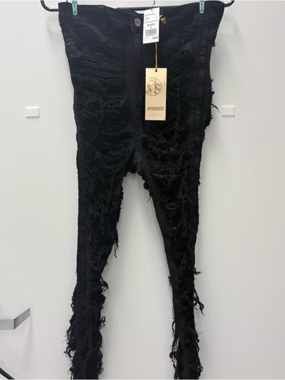 Charcoal Distressed Denim Brand New